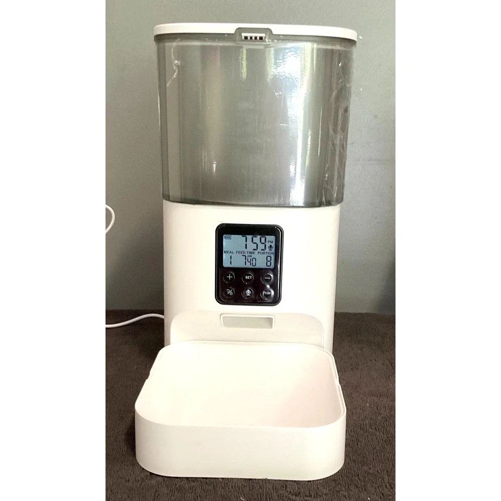 Automatic Cat Feeder Timed Dog & Cat Food Dispenser with 10s Voice Recorder GUC